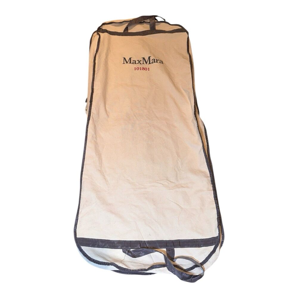Max Mara 101801 Iconic Large Canvas Travel Garment Cover Carry Case Bag